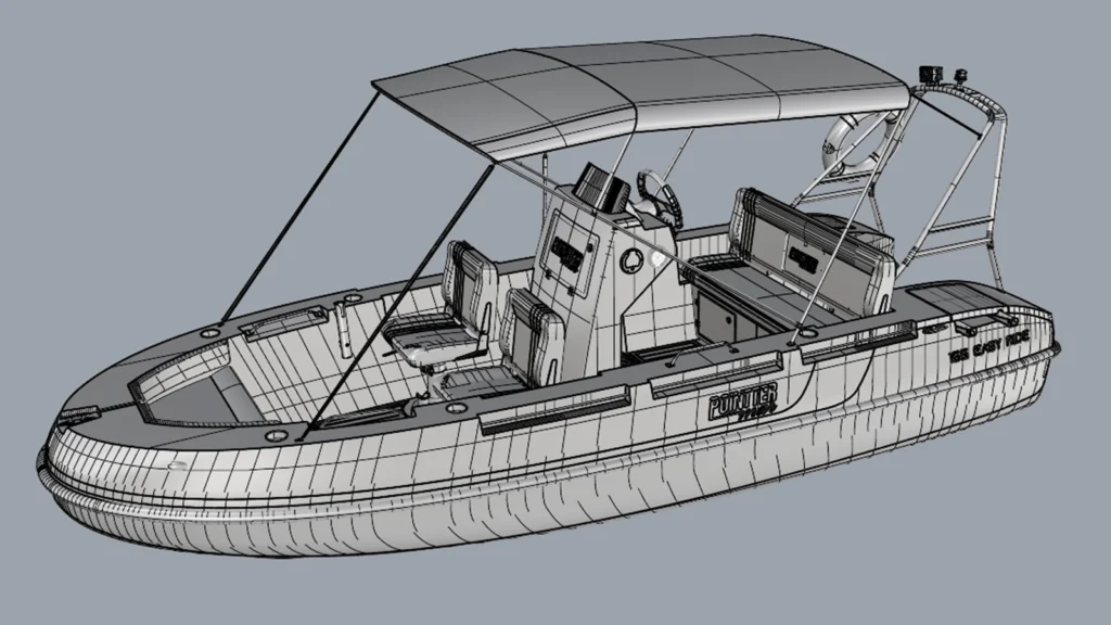 Modelo 3D da Pointter 155 Easy Ride no Rhinoceros 2
